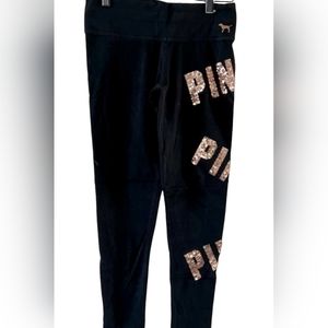 Pink victoria secret bling leggings